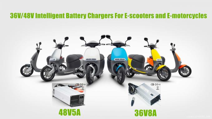 Smart 8 ampères chargeur de batterie de 36 volts intelligent pour le scooter et les motos électriques